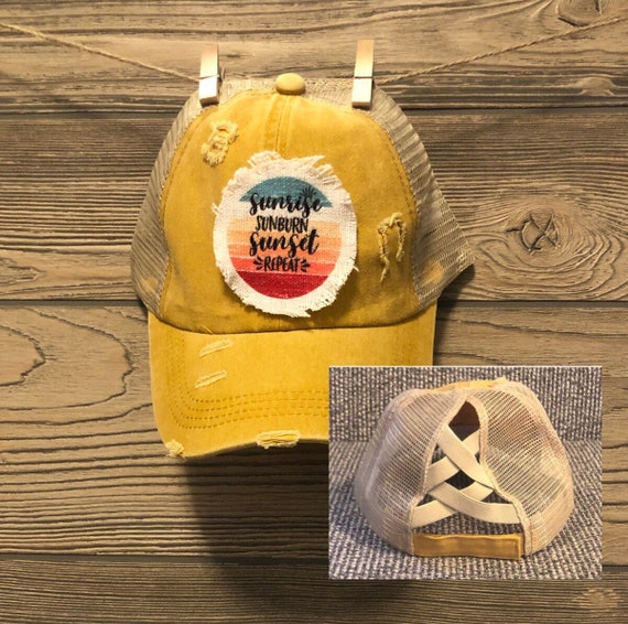 Sunrise Sunburn Sunset Repeat Womens Mustard Yellow Etsy