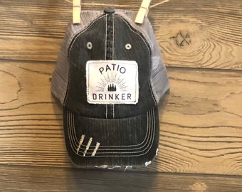 Patio drinker hat - women’s drinking hat - fun drinking hat