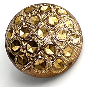 Unusual Medium Size Antique Gilt Antique Button Old Victorian Robinson ...