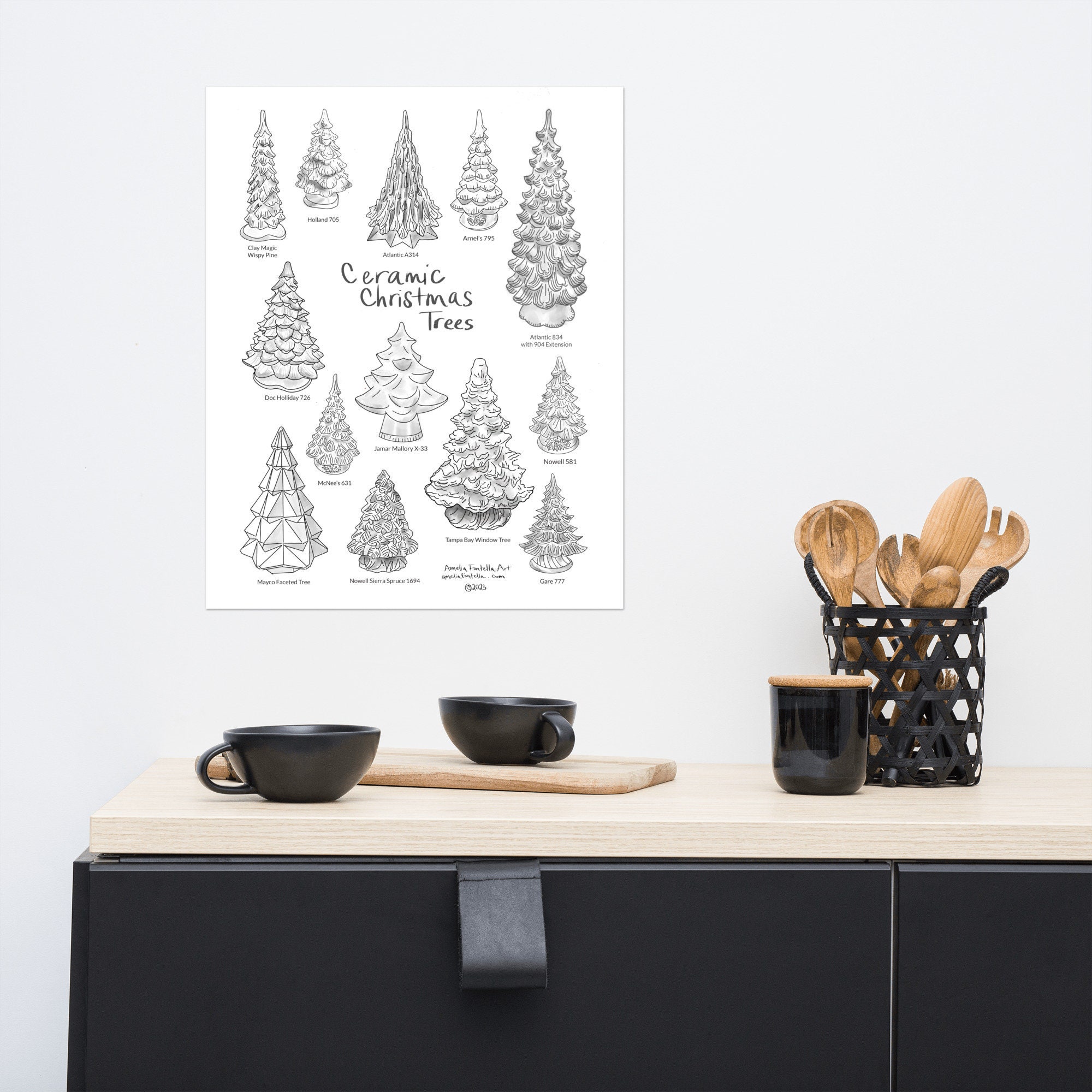Ceramic Christmas Tree Poster (arnel's, Atlantic, Clay Magic, Doc