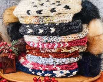Customize Hand Knit Beanie, hat