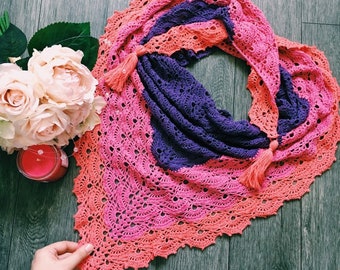PATTERN Seashell Crochet Shawl