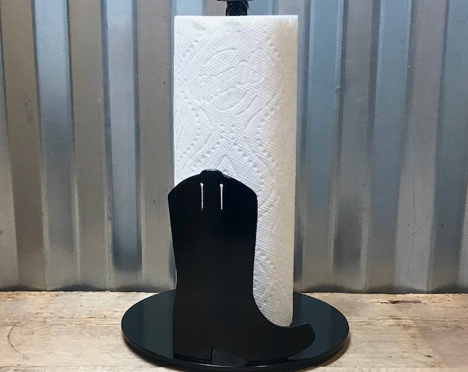 Cowboy Boot Paper Towel Holder
