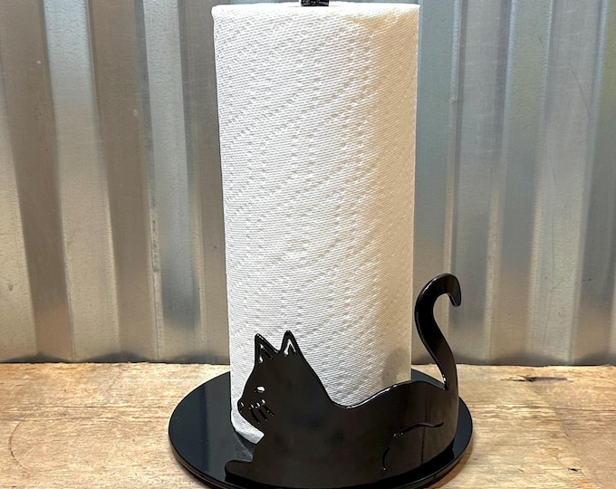 Cat Laying Down Paper Towel Holder