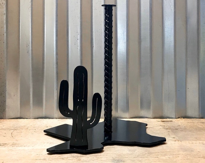 Texas Paper Towel Holder With Cactus