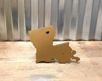 Louisiana With Heart Hitch Cover