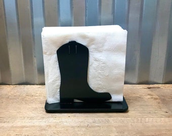 Cowboy Boot Napkin Holder