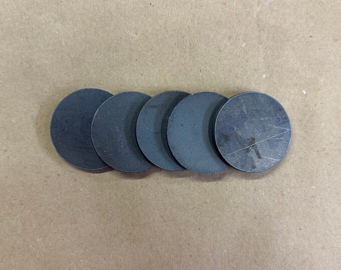 2" Circle Metal Cutouts  5 Pack 3/16”