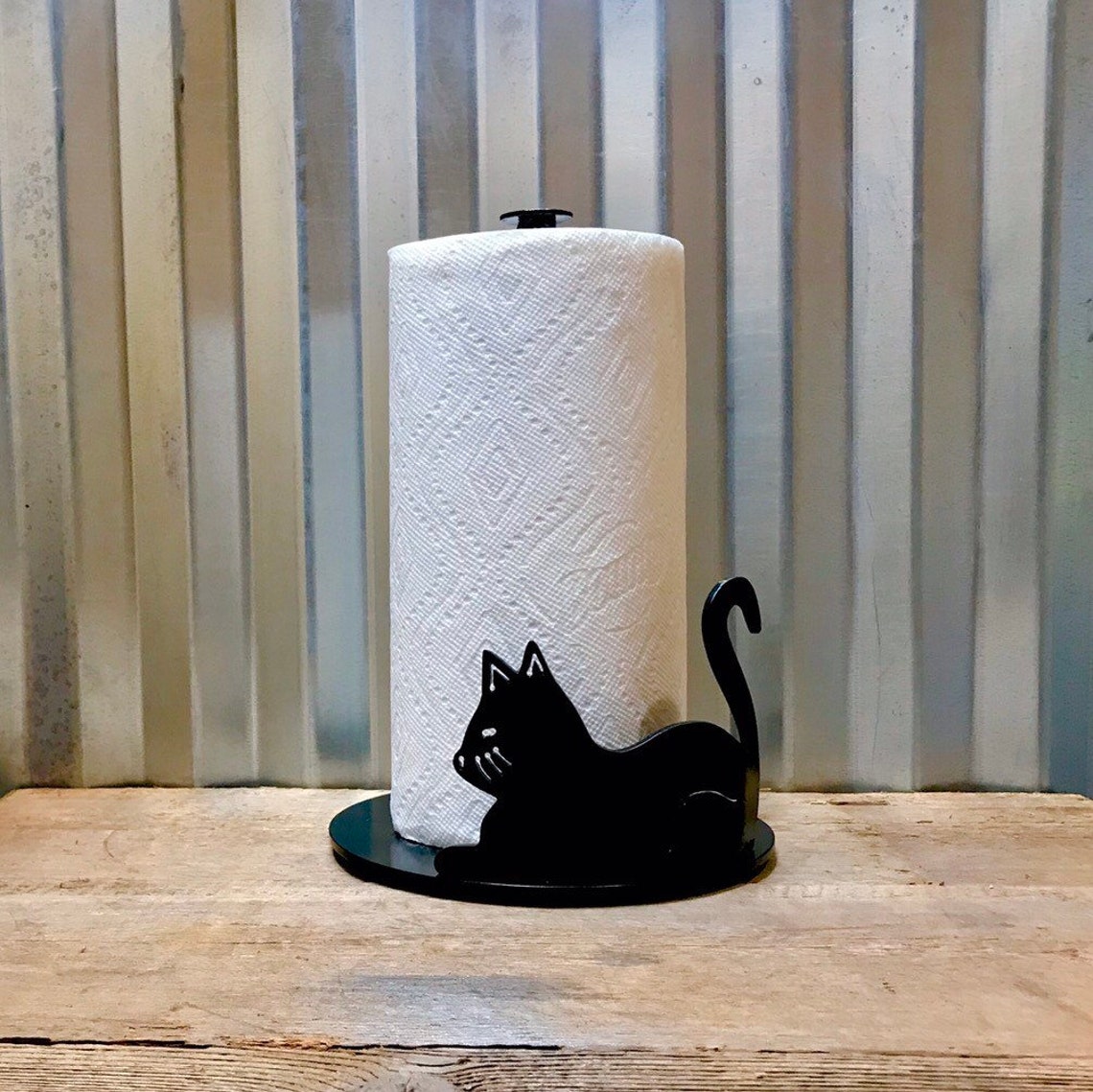 Cat Paper Towel Holder Etsy