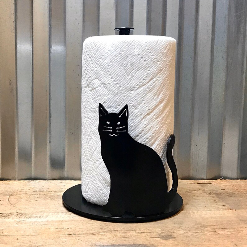 Cat Paper Towel Holder Etsy