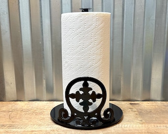 Wrought Iron Inspired Paper Towel Holder