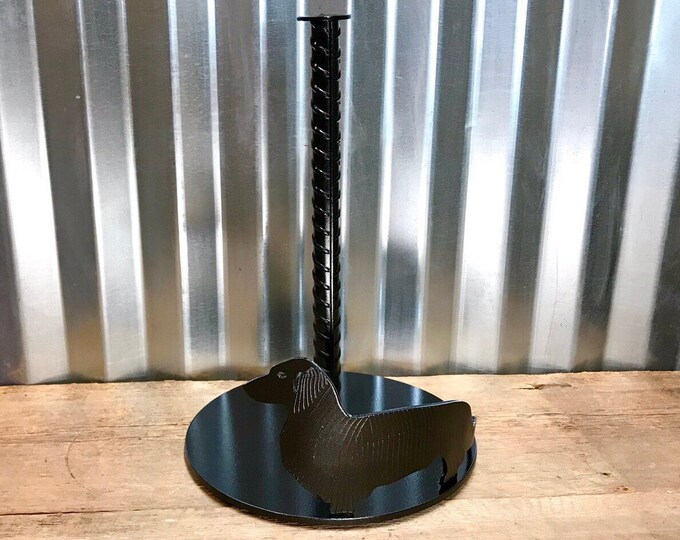 Long Haired Dachshund Paper Towel Holder