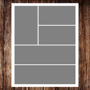Photo Collage Template 5 X 7 Template Pack No.2 INSTANT DOWNLOAD ...
