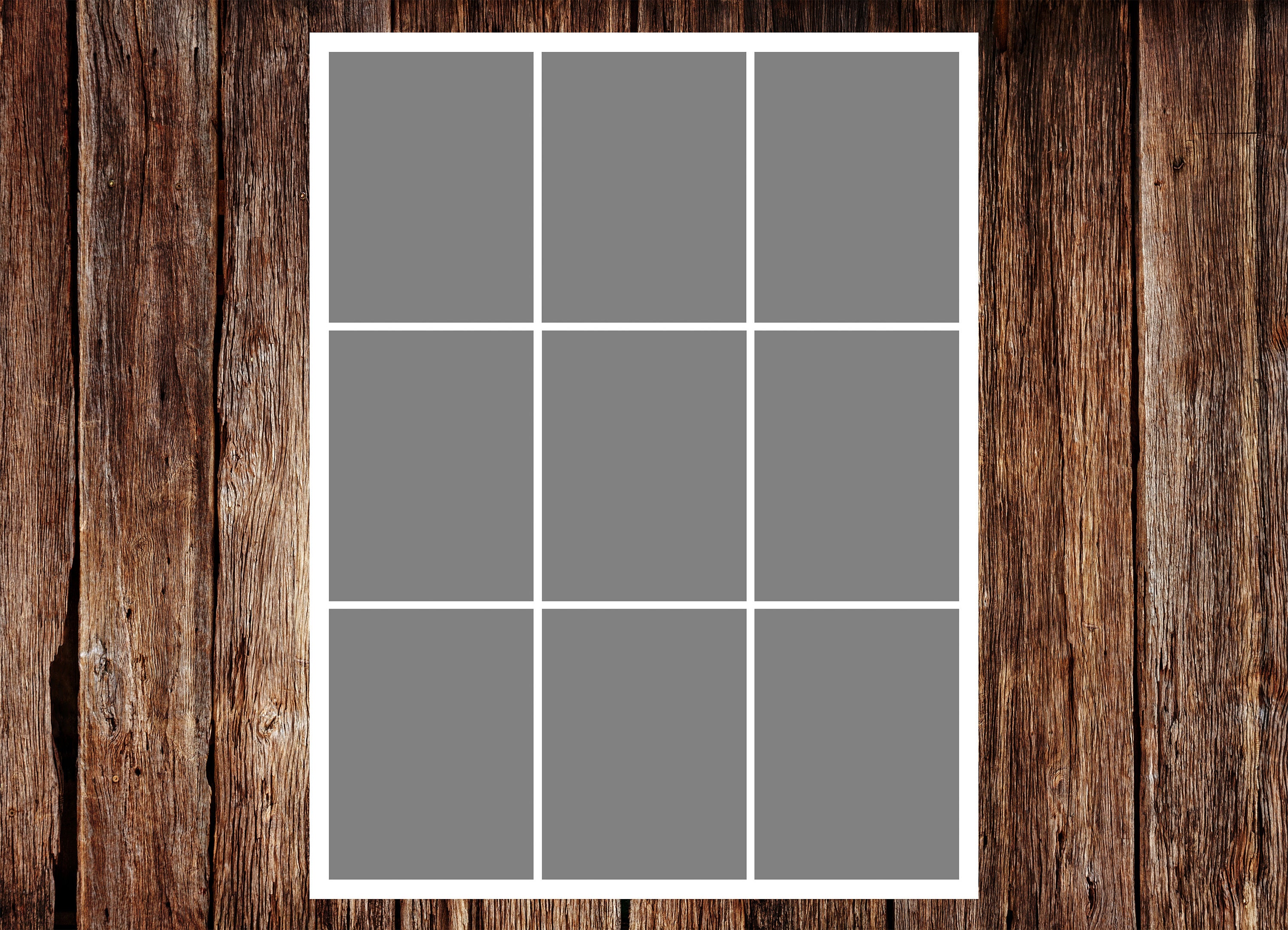 Photo Collage Template 85 x 11 Template Pack No.5 Etsy