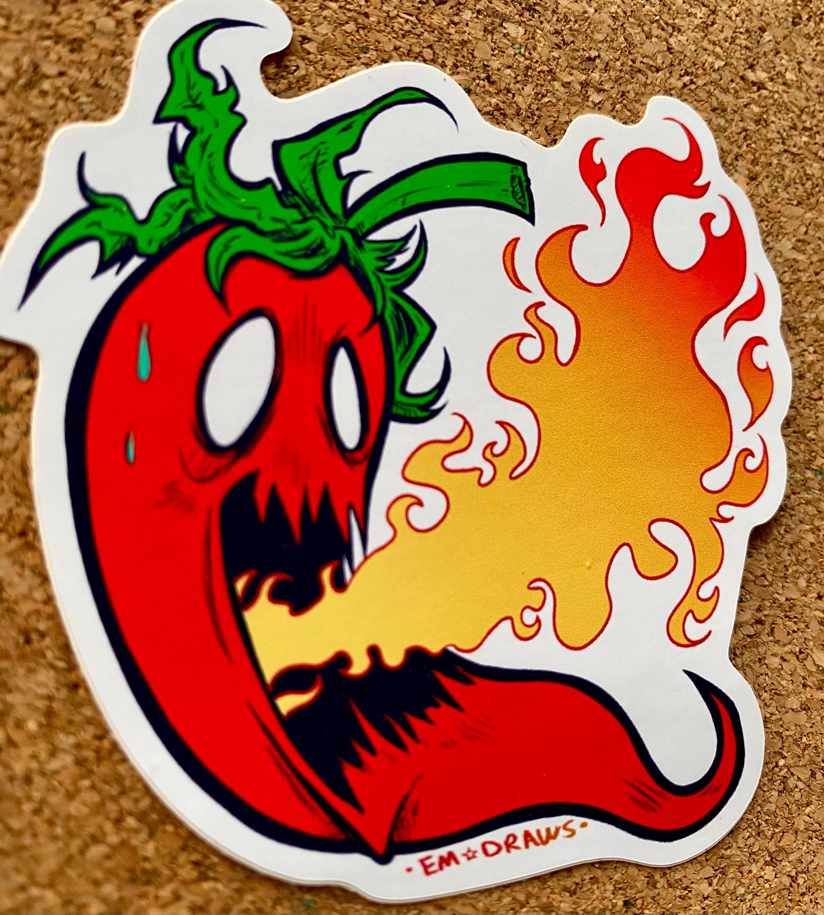 Chilli Pepper Sticker, Graphic Sticker, 2000’s Y2K Inspired Sticker - Etsy