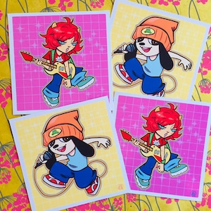 PARAPPA AND LAMMY - Postcard prints