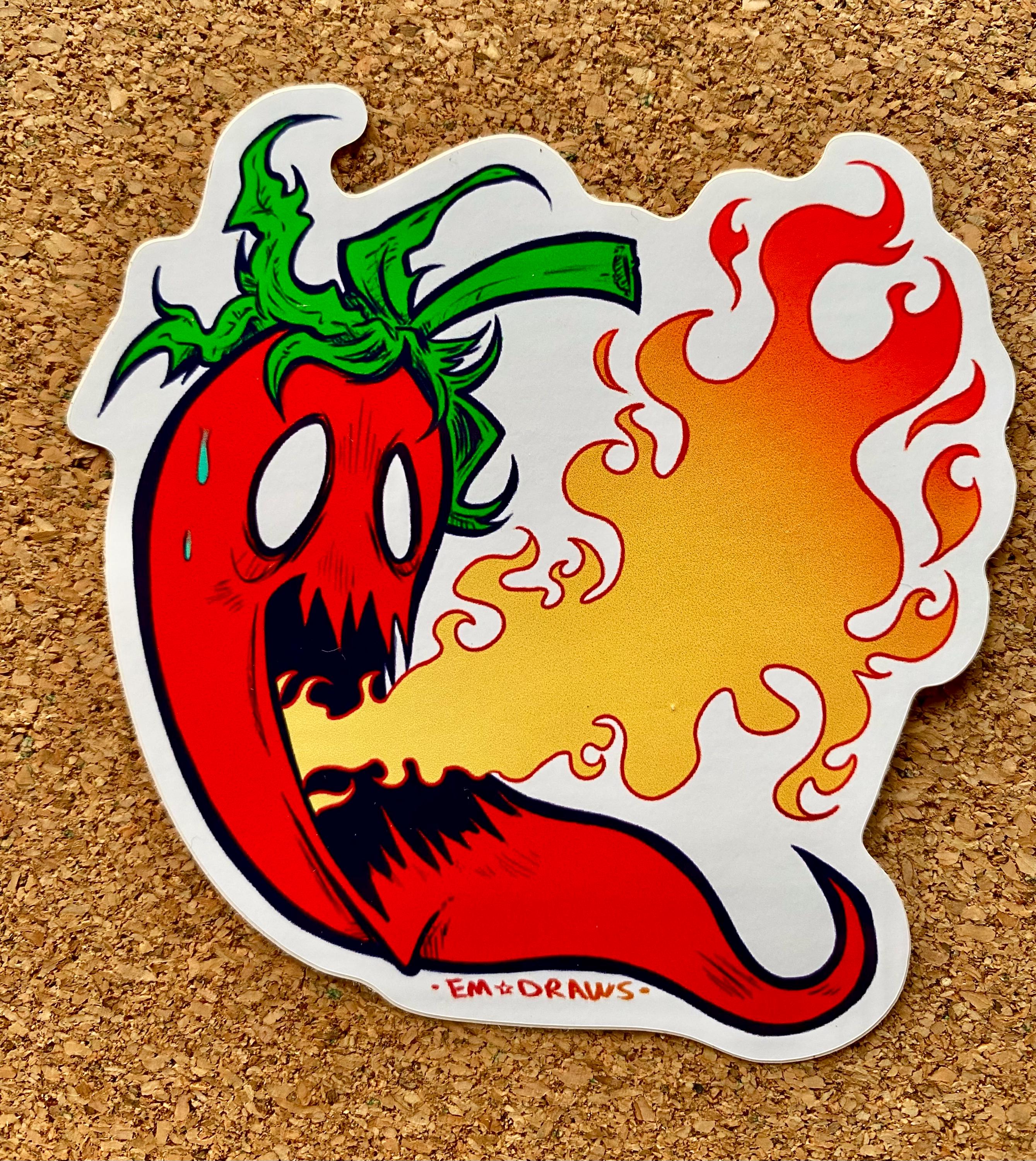 Chilli Pepper Sticker, Graphic Sticker, 2000’s Y2K Inspired Sticker - Etsy