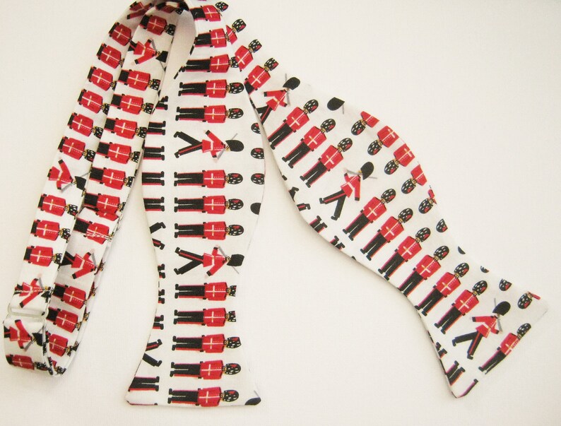 Dig Dog Bone Mens Tie Two-Layer Handmade Bow Tie Adjustable