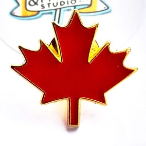 Kanadischer Ahornblatt Emaille Pin - Roter Ahorn Anstecknadel, Kanada Stolz Geschenk,kanadisches Souvenir, Souvenir Reiseanstecker