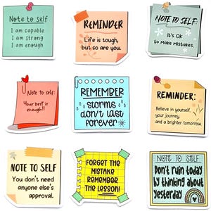Adesivi con citazioni motivazionali - Ultima possibilità / Confezione da 50 adesivi motivazionali / Adesivi positivi per journaling, laptop, scrapbooking