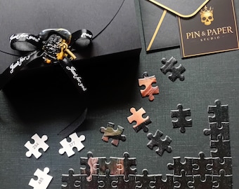 Blind Date with a Puzzle Limited Edition Gift – 500 Pieces Gothic Mystery, Dark Academia Jigsaw Collector Gift