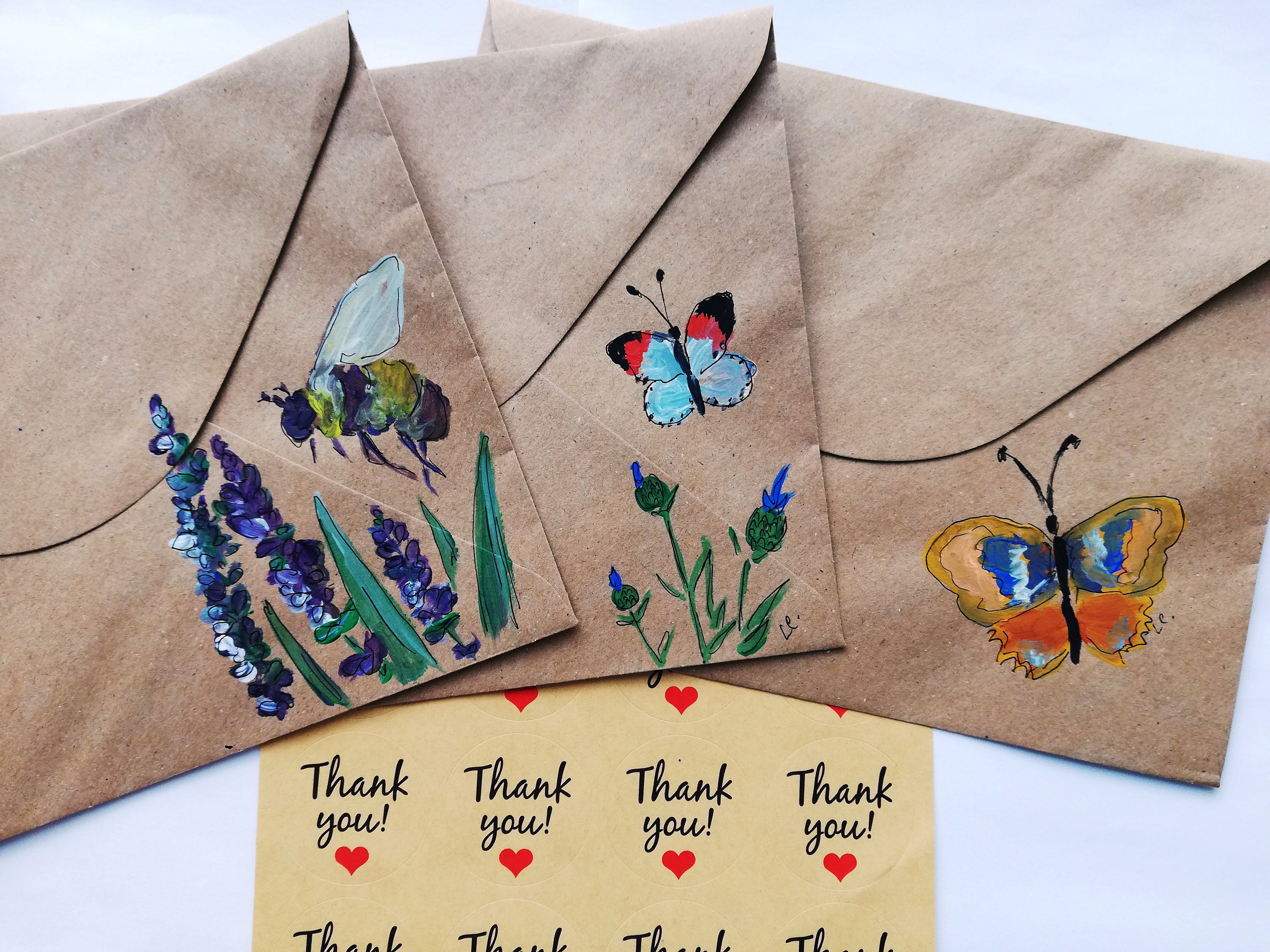 Sommer im Garten Maßgeschneiderte Packung mit 3 Notizkarten | Etsy