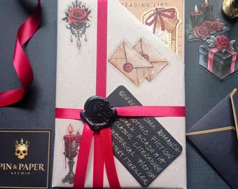 Dark Academia Blind Date with a Book, Gothic Mystery Gift, Personalized Genre Book, Curated Limited Ritual Edition