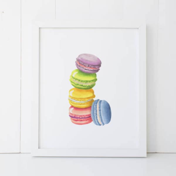 Macarons Macarons Dessert Sweet Child Kid's Room Nursery Home Decor Printable Wall Art INSTANT DOWNLOAD DIY - Great Gift