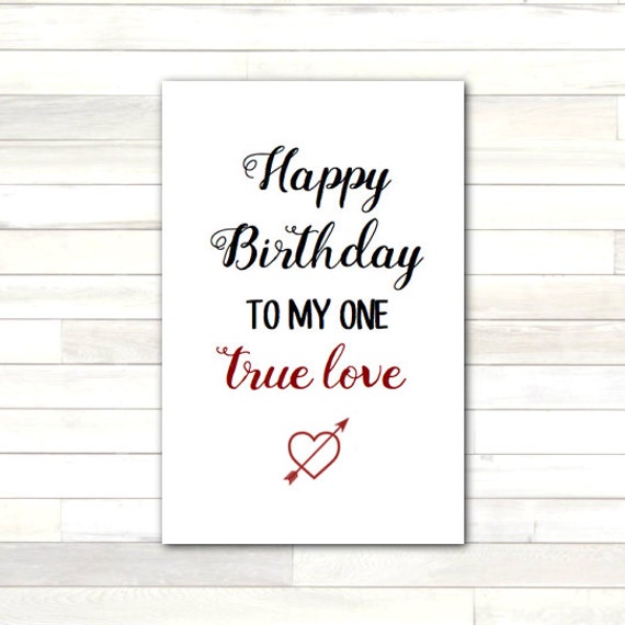 One True Love - Love & Anniversary Card One True Love - Love & Anniversary Card