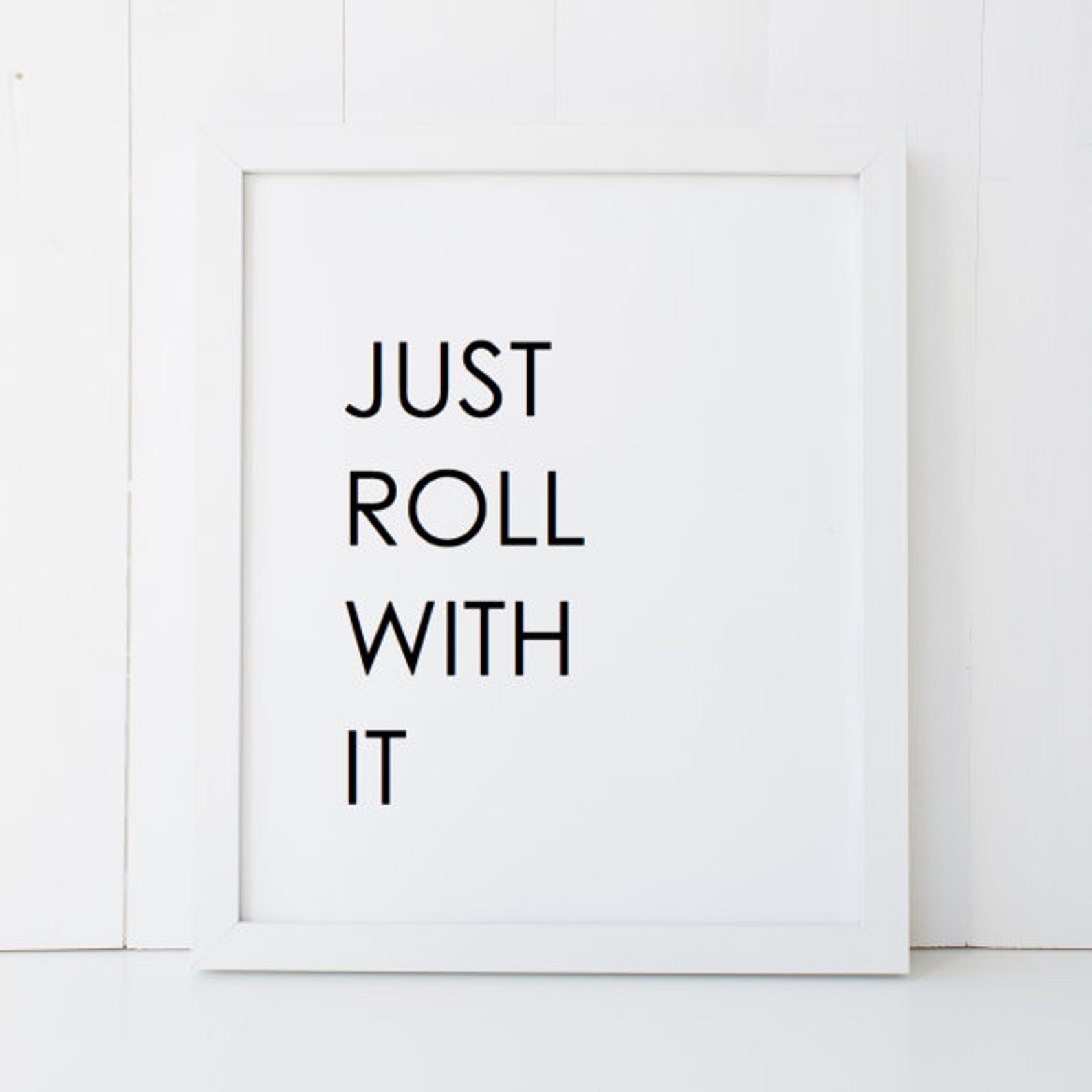 Just Roll With It Home Decor Printable Wall Art INSTANT - Etsy