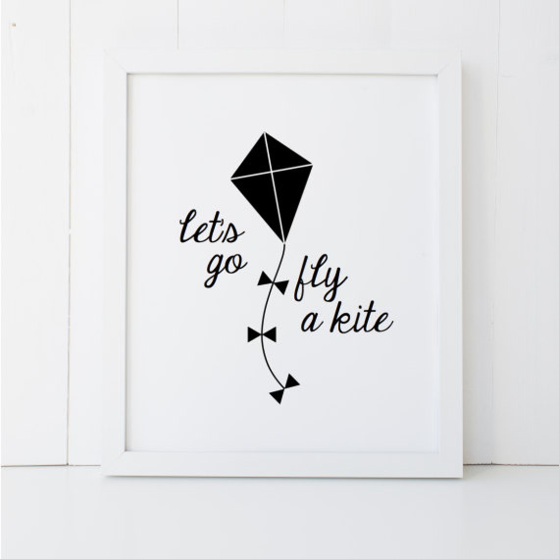 Let's Go Fly a Kite Mary Poppins Quote Disney Home Decor Etsy