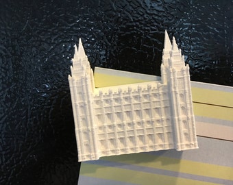 Salt Lake City, Utah 3D Temple Fridge Magnet (Made to order)