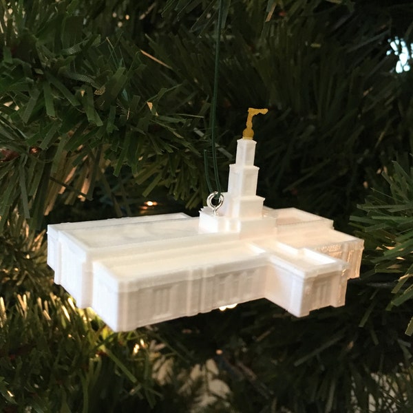 Raleigh, North Carolina Temple Christmas Ornament - Renovated (Made to order)