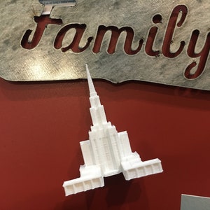 Oquirrh Mountain, Utah 3D Temple Fridge Magnet (Made to order)