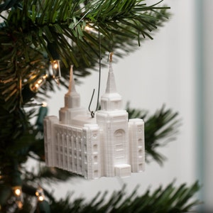 Brigham City, UT Temple Christmas Ornament Made to order image 1