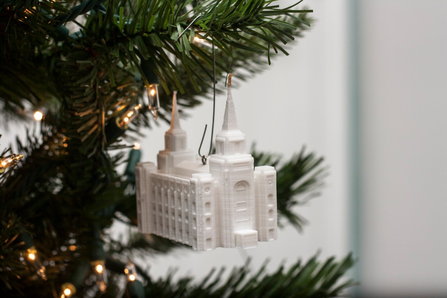 Brigham City, Ut Temple Ornement de Noël | Fait sur Commande