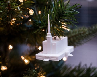 London, England  Temple Christmas Ornament (Made to order)