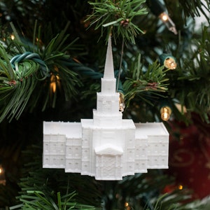 Houston, TX  Temple Christmas Ornament (Made to order)
