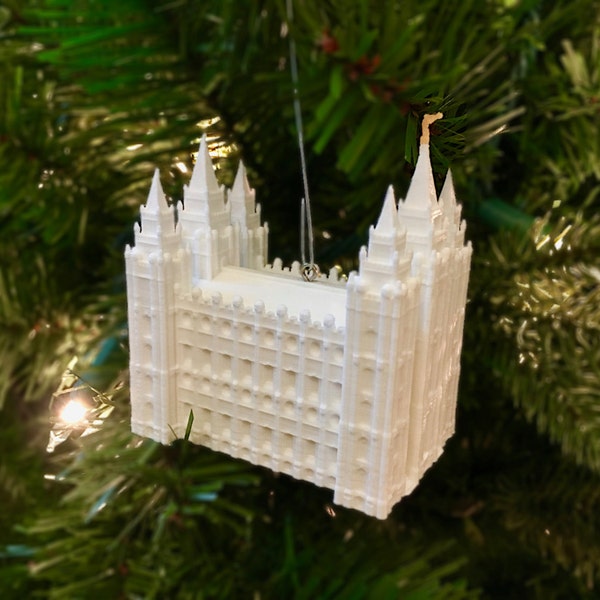 Salt Lake City, Utah Temple Christmas Ornament (Made to order)