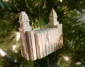 Manti, UT Temple Christmas Ornament (Made to order)