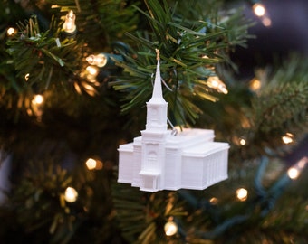 Star Valley, WY Temple Christmas Ornament (Made to order)