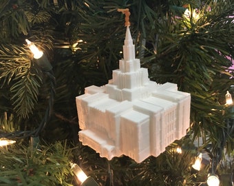 Saratoga Springs, UT Temple Christmas Ornament (Made to order)
