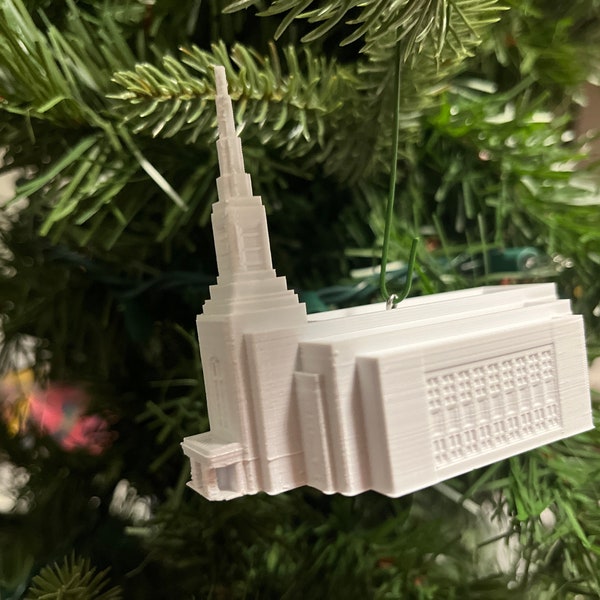 Ornement de Noël du temple Burley Idaho (fait sur commande)