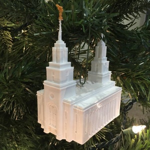 Layton, UT Temple Christmas Ornament (Made to order)