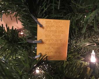 Gold Plates Christmas Ornament (Made to order)