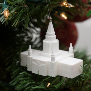カリフォルニア州レッドランズ寺院のクリスマスオーナメント（受注生産