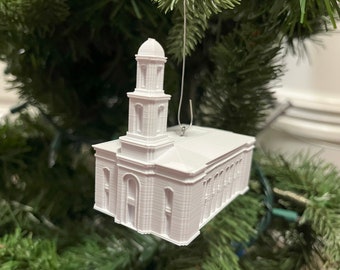 Davao Philippines Temple Christmas Ornament (Made to order)