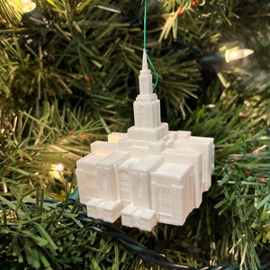 Red Cliffs, UT Temple Christmas Ornament (Made to order)