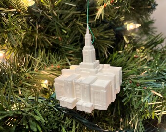 Red Cliffs, UT Temple Christmas Ornament (Made to order)