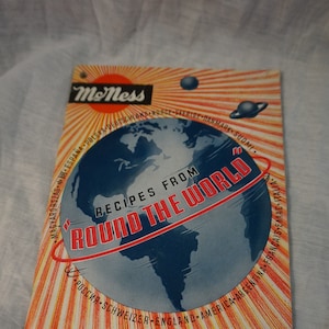 Vintage McNess Cookbook Recipes from Round the World in 16 Languages